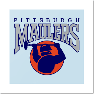 Defunct - Pittsburgh Maulers USFL Posters and Art